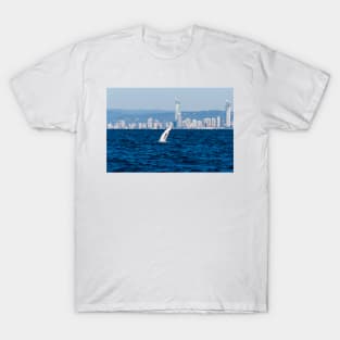 Humpback Whale Breach and Surfers Paradise T-Shirt